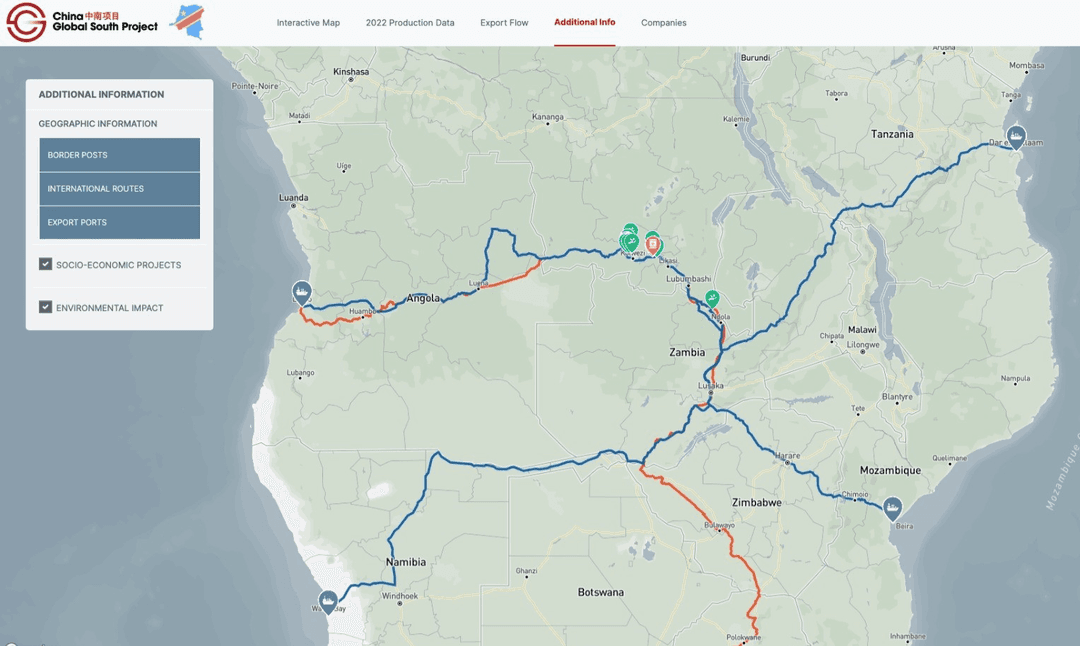 Interactive Map of Copper & Cobalt Production in the DR Congo Project Image